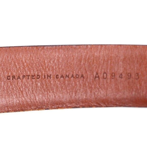 Cole Haan TEXTURED BROWN GENUINE LEATHER 1.25"Wd CASUAL DRESS MEN'S BELT 44 (X31 - Picture 7 of 13